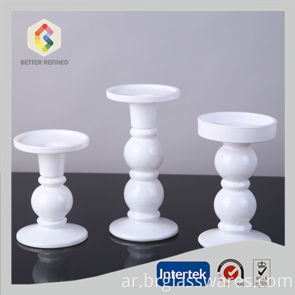 Beaded Shaped Glass Pillar Stand